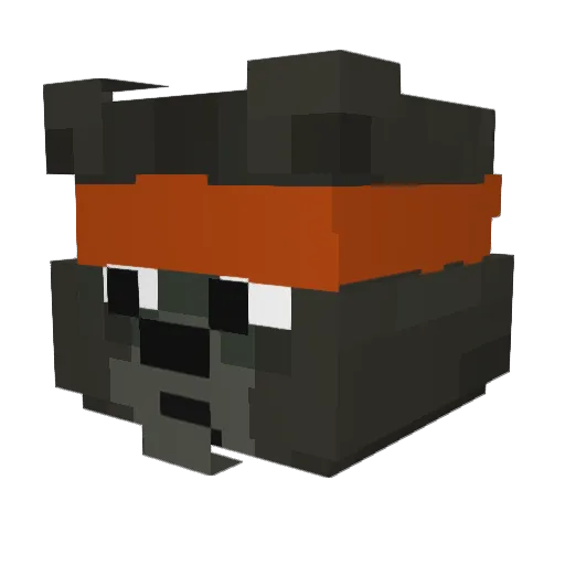 bmcc0909 Minecraft avatar head, 3D render