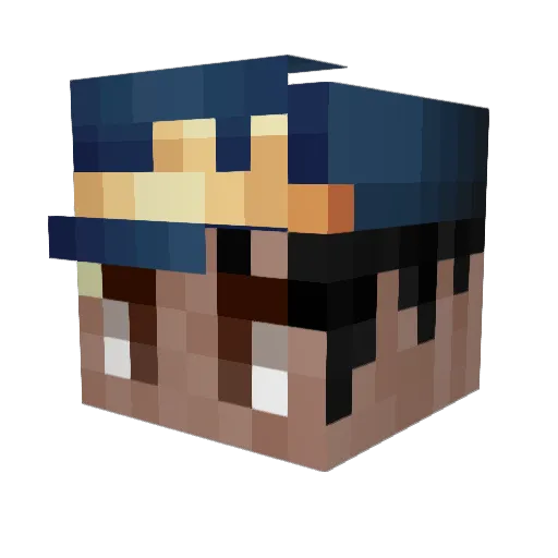 bmck1124 Minecraft avatar head, 3D render