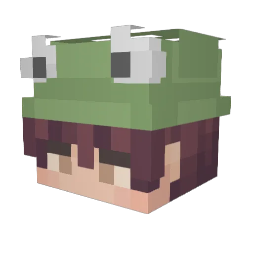 bmcz Minecraft avatar head, 3D render