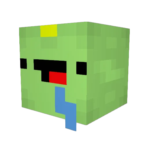 bmdp Minecraft avatar head, 3D render