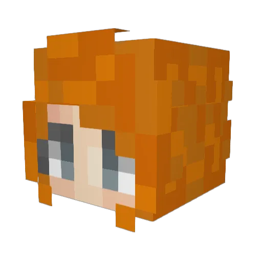 bme2003 Minecraft avatar head, 3D render