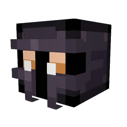 bmhj Minecraft avatar head, 3D render