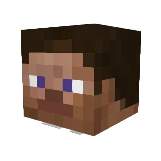 bmileson Minecraft avatar head, 3D render
