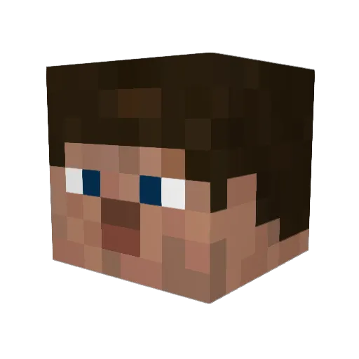 bmjordan Minecraft avatar head, 3D render