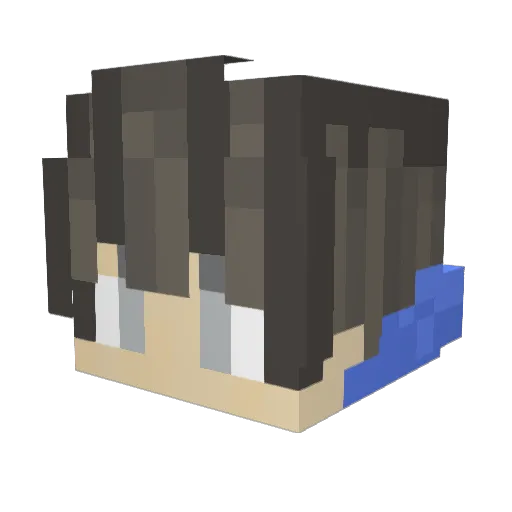 bml_876 Minecraft avatar head, 3D render