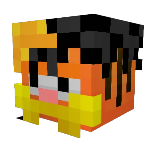 bmmp3 Minecraft avatar head, 3D render