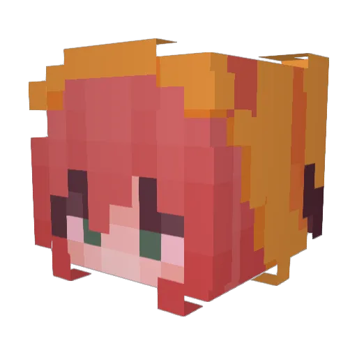 bmobuzz Minecraft avatar head, 3D render