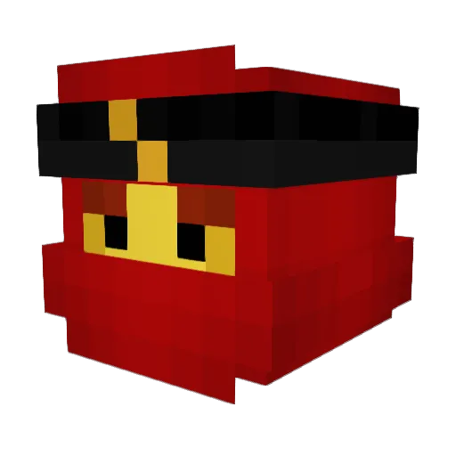 bmpv Minecraft avatar head, 3D render