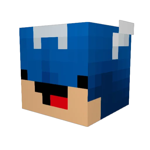bmxmike1 Minecraft avatar head, 3D render