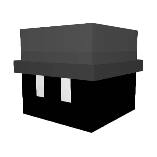 bn7fee Minecraft avatar head, 3D render