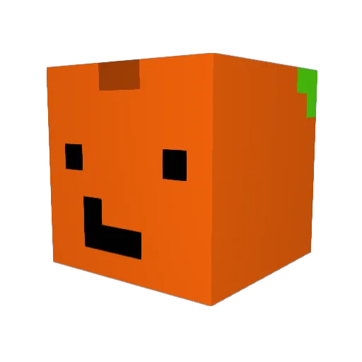 bnPeach Minecraft avatar head, 3D render