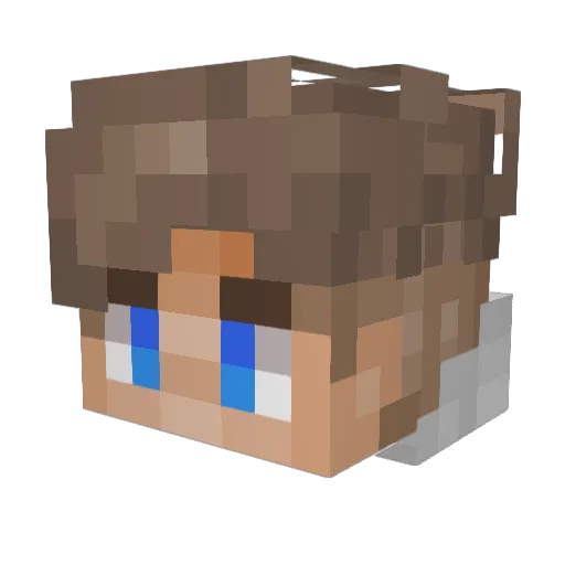 bni_Blade Minecraft avatar head, 3D render