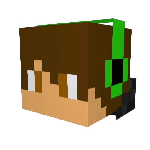 bniblett08 Minecraft avatar head, 3D render