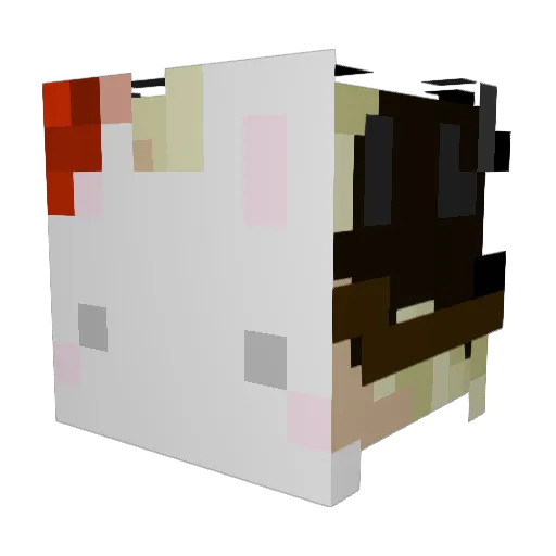 bnnnuy Minecraft avatar head, 3D render