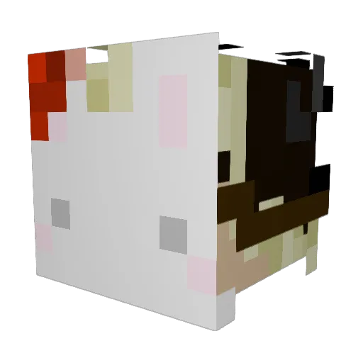 bnnnuy Minecraft avatar head, 3D render