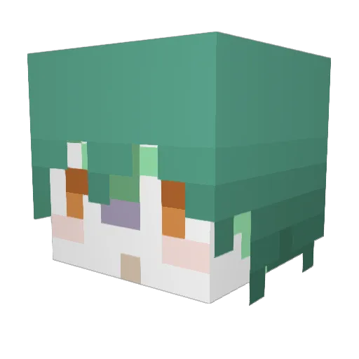 bnogog Minecraft avatar head, 3D render