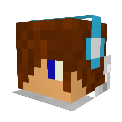 bnsvb77 Minecraft avatar head, 3D render