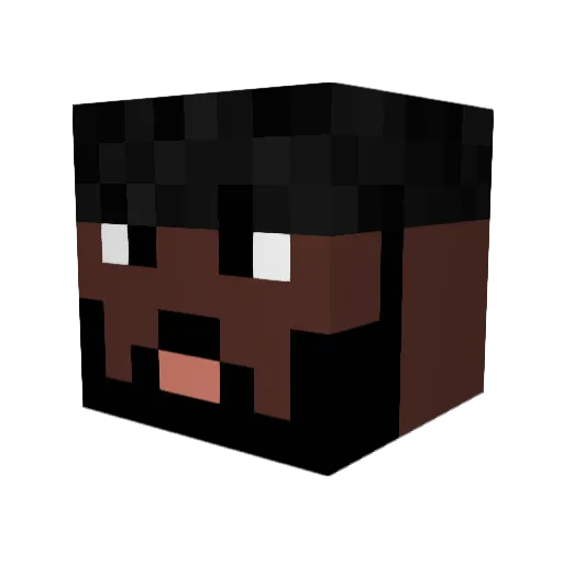 bnx_jrmn Minecraft avatar head, 3D render