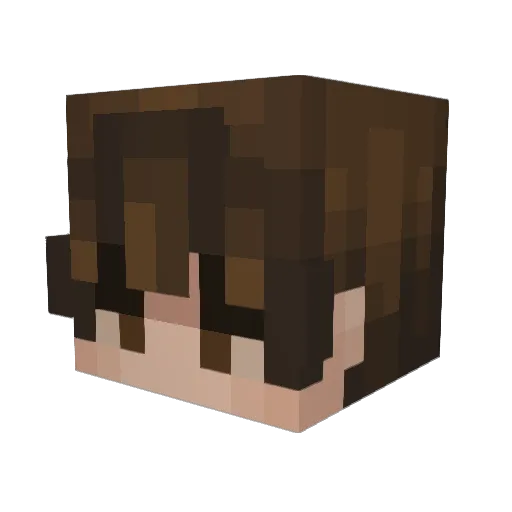 bnxa Minecraft avatar head, 3D render