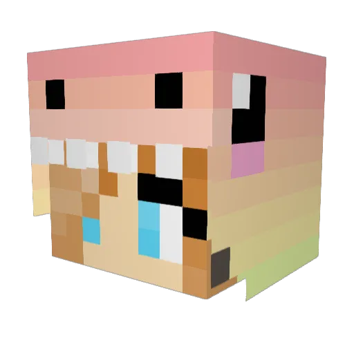 bny2005 Minecraft avatar head, 3D render