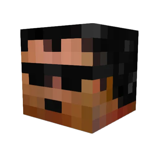 bo82898 Minecraft avatar head, 3D render