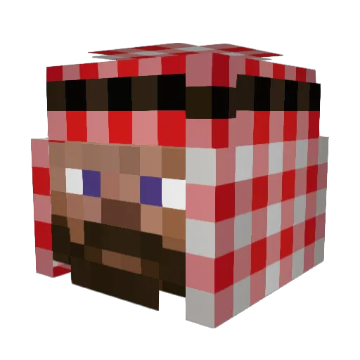 boa7md Minecraft avatar head, 3D render