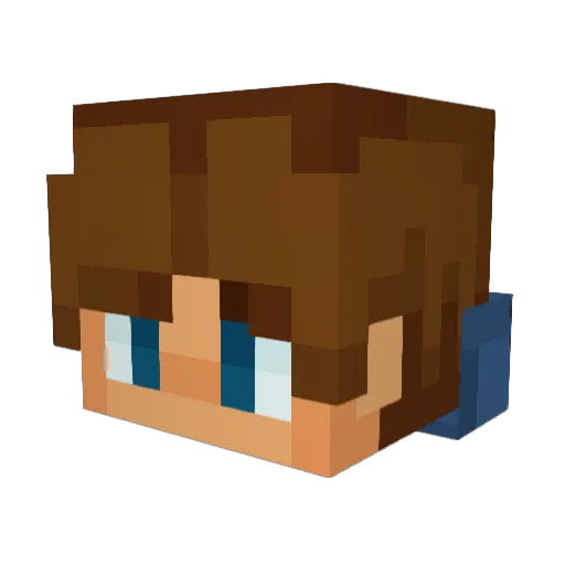 boaoras Minecraft avatar head, 3D render