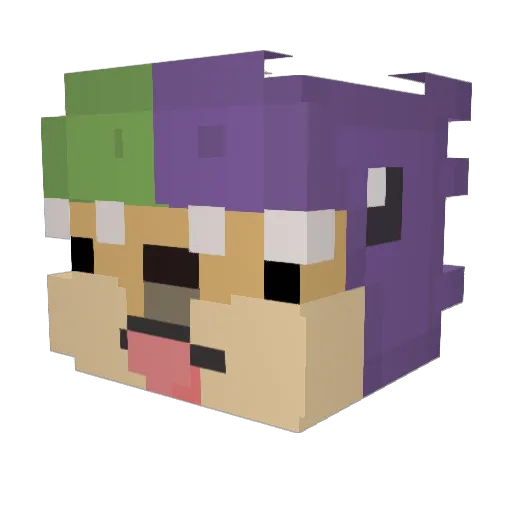 boatiith Minecraft avatar head, 3D render