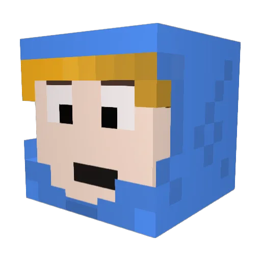 bob11frank Minecraft avatar head, 3D render