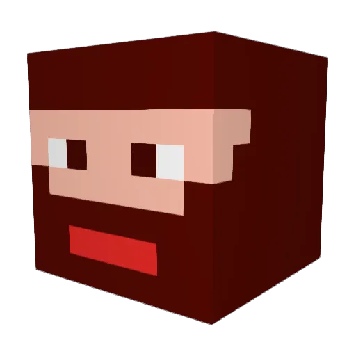 bob137925 Minecraft avatar head, 3D render