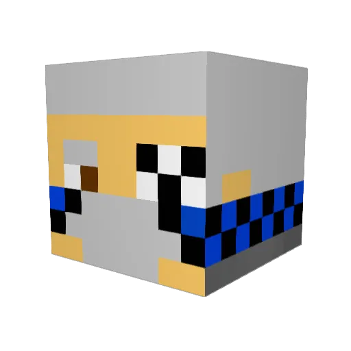 bob9977 Minecraft avatar head, 3D render