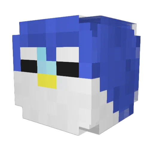 bobV606 Minecraft avatar head, 3D render