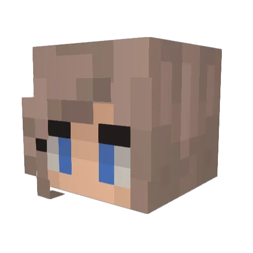 bob_1616 Minecraft avatar head, 3D render