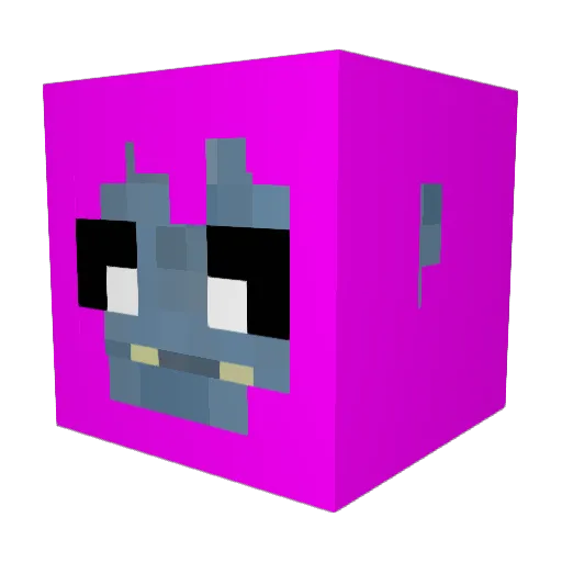 bob_FO Minecraft avatar head, 3D render