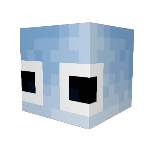 boba345 Minecraft avatar head, 3D render