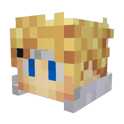 bobalob99 Minecraft avatar head, 3D render