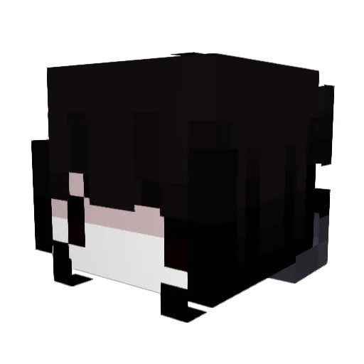 bobaluu Minecraft avatar head, 3D render