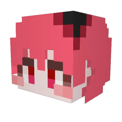 bobartist Minecraft avatar head, 3D render