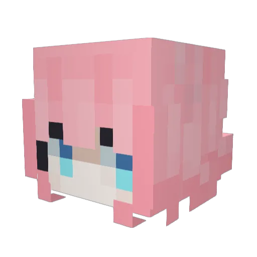 bobasunio Minecraft avatar head, 3D render