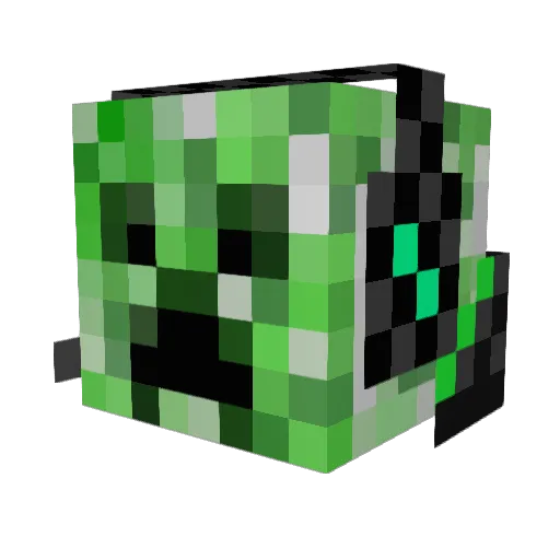 bobbas1 Minecraft avatar head, 3D render