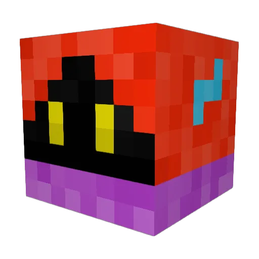 bobbas Minecraft avatar head, 3D render