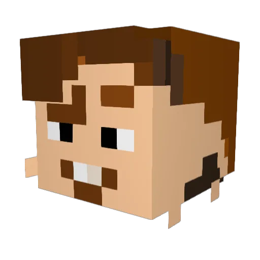 bobby14135 Minecraft avatar head, 3D render