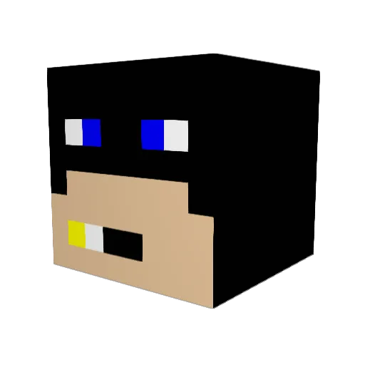 bobby1504 Minecraft avatar head, 3D render