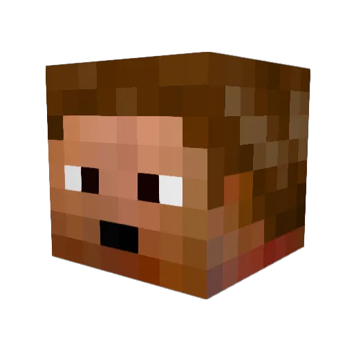 bobbyballistic Minecraft avatar head, 3D render