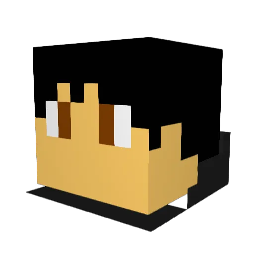 bobbythebud Minecraft avatar head, 3D render