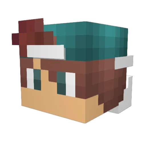 bobcat1990 Minecraft avatar head, 3D render