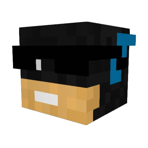 bobcatgoalie Minecraft avatar head, 3D render
