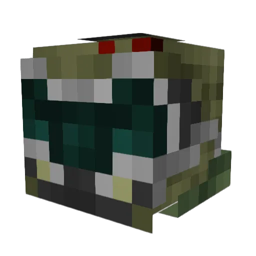 bobelb Minecraft avatar head, 3D render
