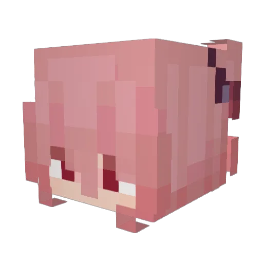 boberc Minecraft avatar head, 3D render