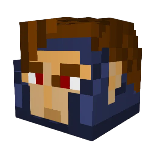 boberto79 Minecraft avatar head, 3D render